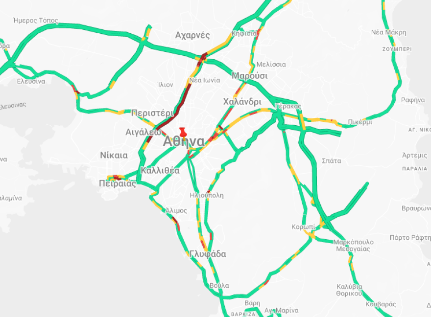 Κίνηση: Τροχαίο ατύχημα στον Κηφισό - Καθυστερήσεις στο ρεύμα προς Λαμία, στο ύψος της Νέας Φιλαδέλφειας