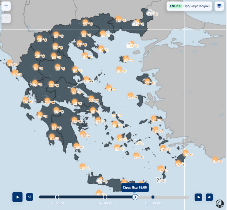 Ηλιόλουστος ο καιρός με άνοδο της θερμοκρασίας από αύριο - Τι δείχνει η πρόγνωση των επόμενων ημερών