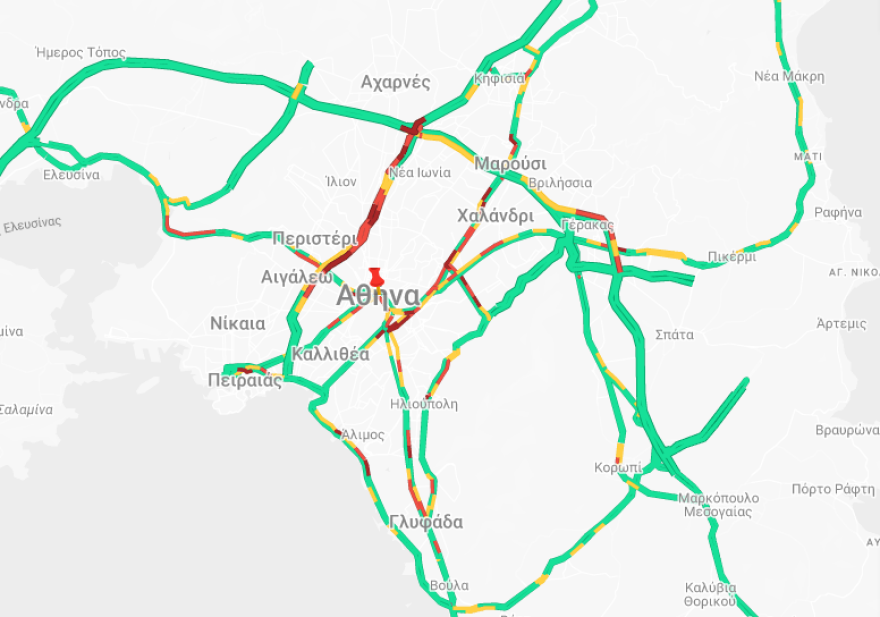 Κίνηση τώρα: Παραμένει το μποτιλιάρισμα στην Αττική Οδό, λόγω καραμπόλας 4 ΙΧ - Πού αλλού έχει προβλήματα
