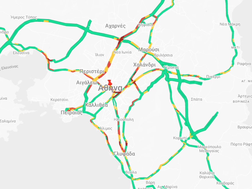 Μποτιλιάρισμα τώρα στους δρόμους της Αττικής - Πού έχει κίνηση