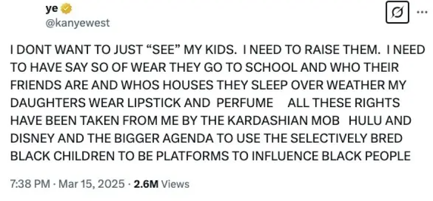 Κάνιε Γουέστ και Κιμ Καρντάσιαν: Ο ράπερ απειλεί ότι θα αποκαλύψει μυστικά της πρώην συζύγου του και της οικογένειάς της