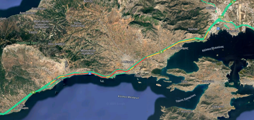 Ακόμη συνεχίζεται η ταλαιπωρία των εκδρομέων του Πάσχα, μποτιλιάρισμα στην Αθηνών - Κορίνθου από την Κινέτα έως τη Νέα Πέραμο