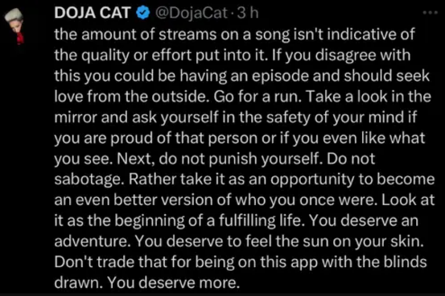 Doja Cat: Δίχασε το Twitter η ανάρτησή της για τους καλλιτέχνες που έχουν εμμονή με τα νούμερα