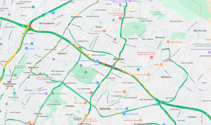 Αττική Οδός: Ολοκληρώθηκε ο καθαρισμός στο οδόστρωμα, παραμένουν οι καθυστερήσεις
