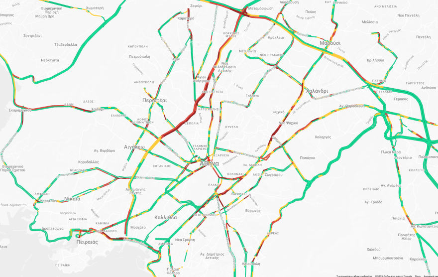 Κίνηση: Υπομονή θα χρειαστούν οι οδηγοί σε Κηφισό, Λ. Αθηνών και Αττική Οδό - Δύσκολα στο κέντρο