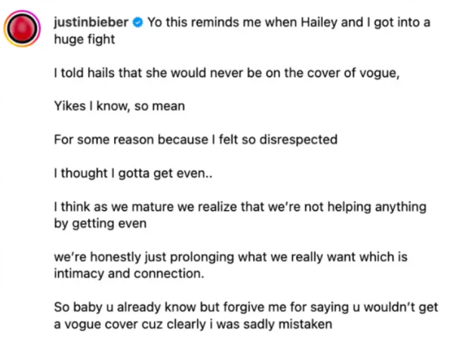 Τζάστιν Μπίμπερ: Aντιδράσεις μετά το σχόλιο που έκανε για τη σύζυγό του - «Είσαι νάρκισσος» του γράφουν