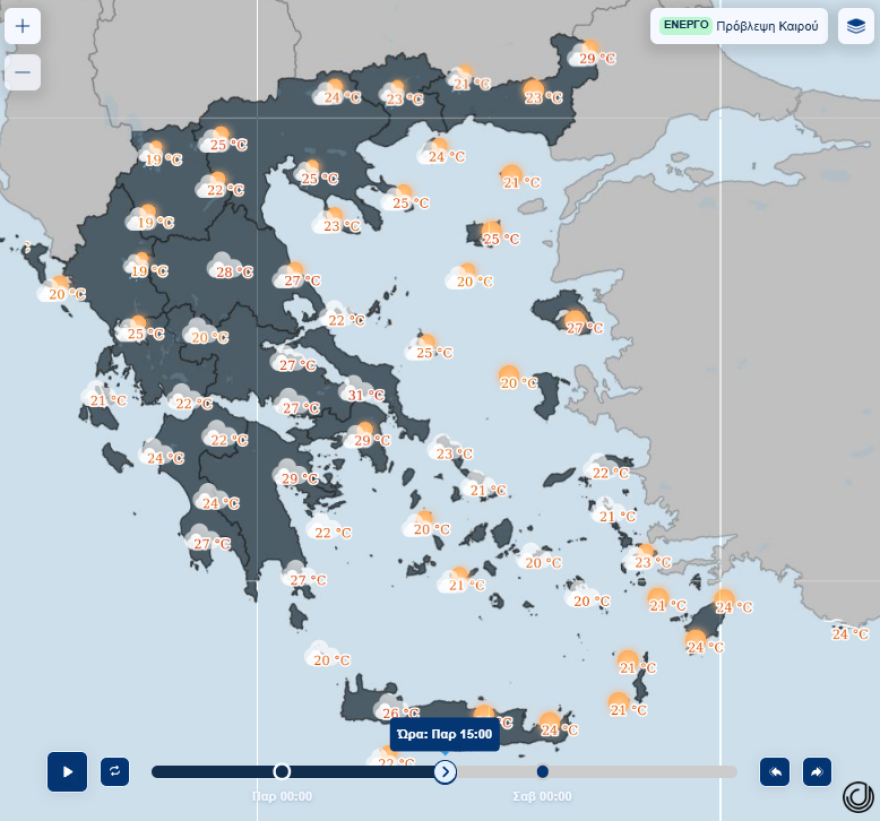 Αλλαγή του σκηνικού του καιρού από Δευτέρα με καταιγίδες και πτώση της θερμοκρασίας - Η εξέλιξη των επόμενων ημερών
