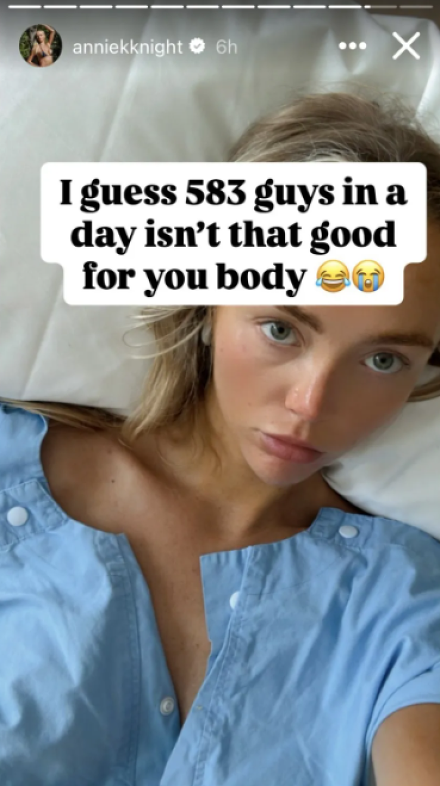 Άννι Νάιτ: Στο νοσοκομείο μοντέλο του OnlyFans - Έκανε σεξ με 583 άντρες σε έξι ώρες