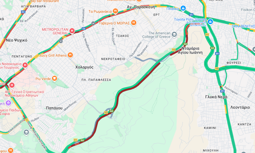 Κίνηση στους δρόμους τώρα live: Φορτηγό έπεσε πάνω σε πινακίδες στην Περιφερειακή Υμηττού  - Μόνο μια λωρίδα ανοιχτή, μεγάλο μποτιλιάρισμα
