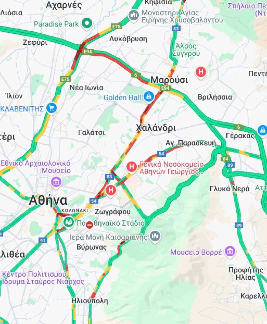 Αττική Οδός: Στην κυκλοφορία οι είσοδοι προς τα διόδια Κατεχάκη από Άλιμο και από κέντρο Αθήνας μετά το τροχαίο με φορτηγό