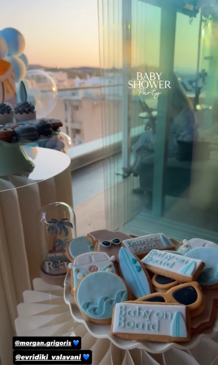 Η Ευρυδίκη Βαλαβάνη έκανε baby shower λίγο πριν γεννηθεί το πρώτο της παιδί με τον Γρηγόρη Μόργκαν