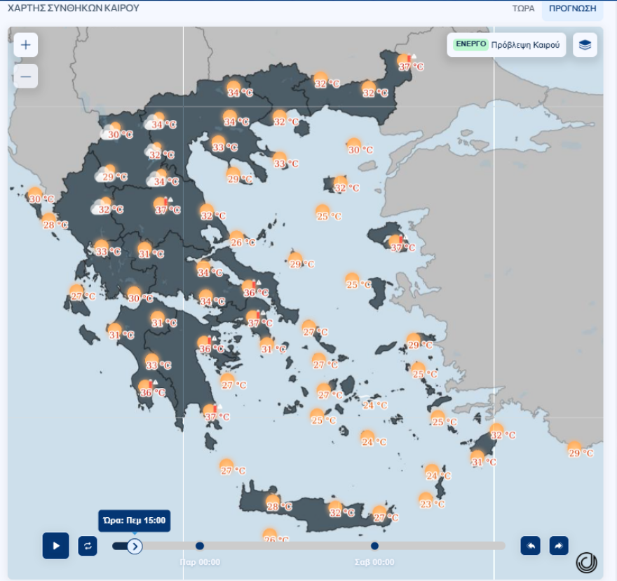 Καμίνι η χώρα με 40°C για 48 ώρες, ποιες περιοχές θα βιώσουν ακραία ζέστη - Προειδοποίηση Μαρουσάκη για μπουρίνια στα βόρεια