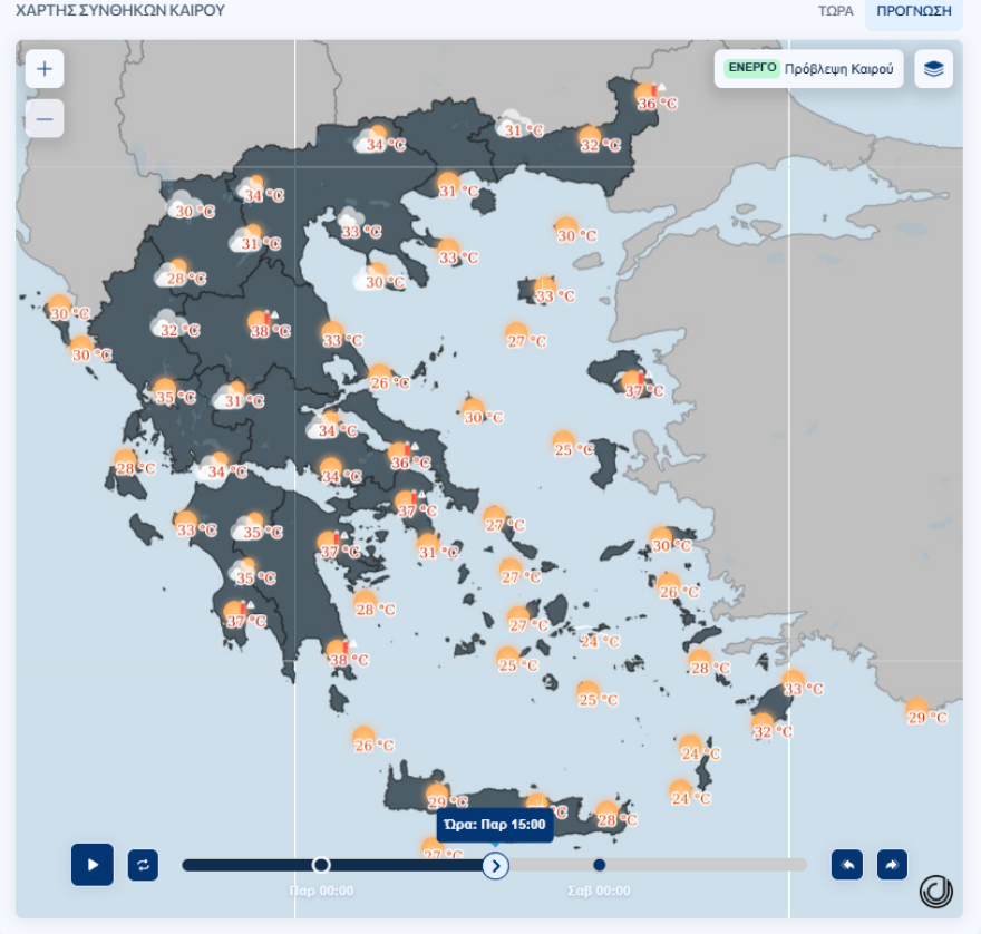Καμίνι η χώρα με 40°C για 48 ώρες, ποιες περιοχές θα βιώσουν ακραία ζέστη - Προειδοποίηση Μαρουσάκη για μπουρίνια στα βόρεια