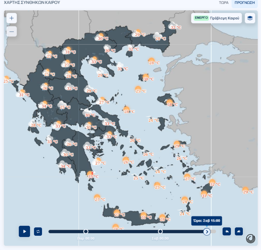 Καμίνι η χώρα με 40°C για 48 ώρες, ποιες περιοχές θα βιώσουν ακραία ζέστη - Προειδοποίηση Μαρουσάκη για μπουρίνια στα βόρεια
