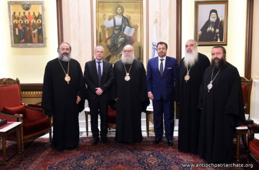 Ο Πατριάρχης Αντιοχείας υποδέχθηκε τον γ.γ. Θρησκευμάτων του Υπουργείου Παιδείας - Συλλυπητήρια της ελληνικής κυβέρνησης για την τρομοκρατική επίθεση στη Δαμασκό
