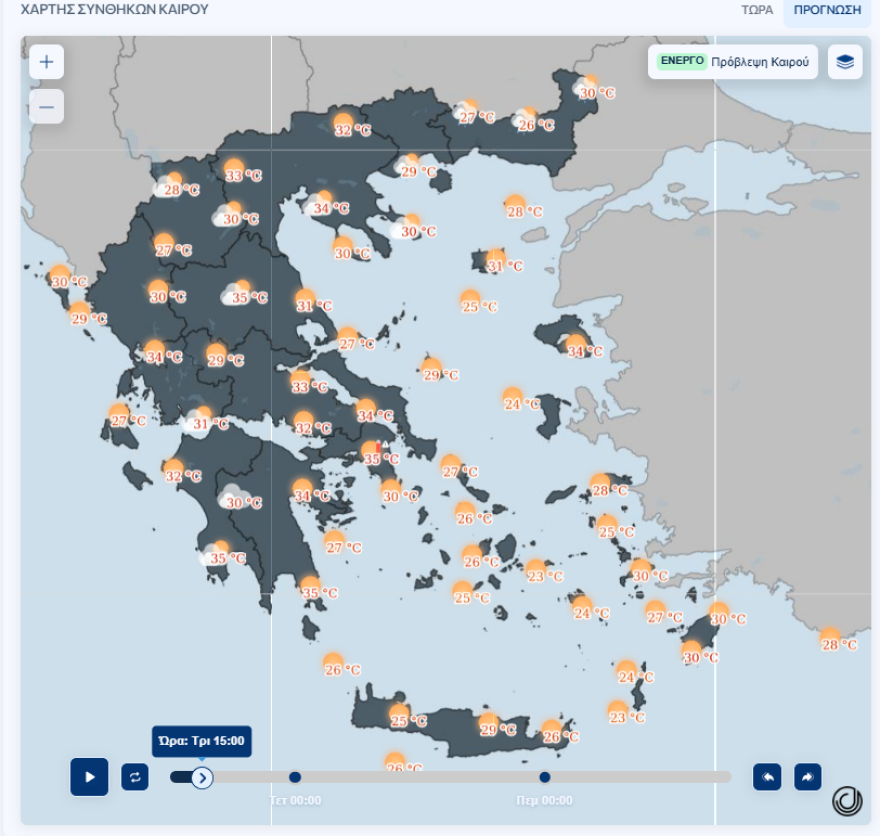  Έρχεται νέος καύσωνας με 40άρια από την ερχόμενη εβδομάδα, υποχωρούν για 10 ημέρες οι ισχυροί άνεμοι 