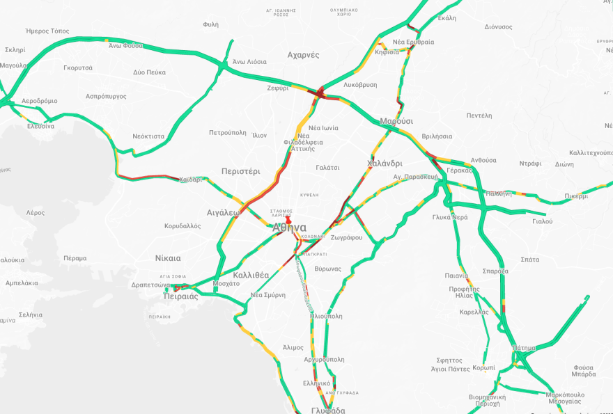 Live η κίνηση στους δρόμους: Στο «κόκκινο» ο Κηφισός, 20λεπτες καθυστερήσεις στην Αττική Οδό, πού αλλού υπάρχουν προβλήματα



