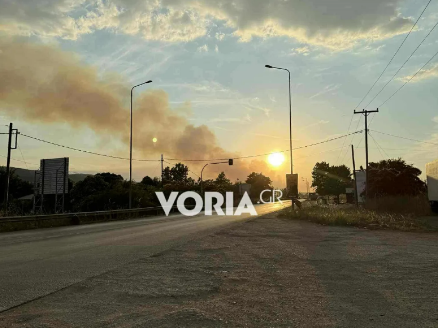 Σε ύφεση η φωτιά στο Ωραιόκαστρο Θεσσαλονίκης