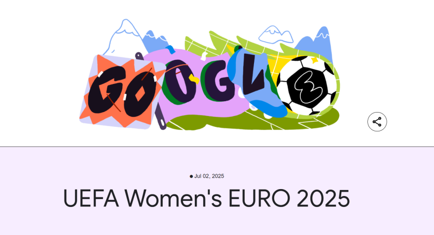 Google Doodle για το Women's EURO 2025 - Οι πόλεις και τα γήπεδα της οικοδέσποινας Ελβετίας