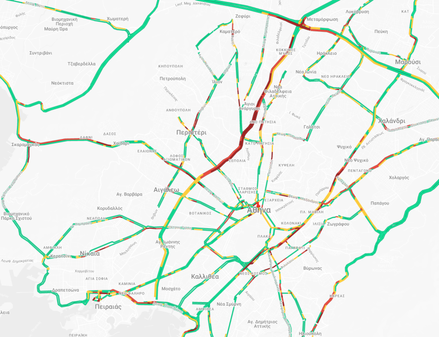 Κίνηση στους δρόμους τώρα live: Αυξημένη κίνηση σε Κηφισό και Κηφισίας, μποτιλιάρισμα στους δρόμους γύρω από το λιμάνι του Πειραιά

