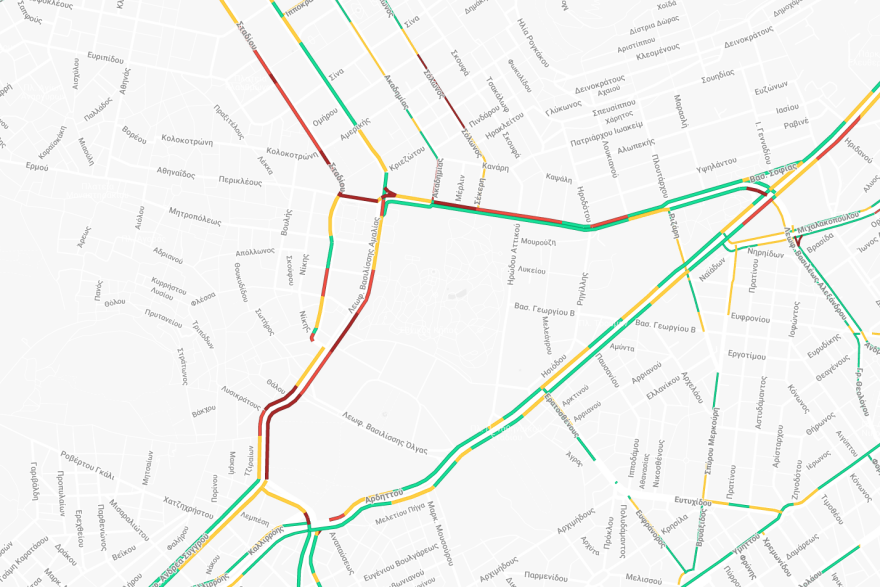 Καραμπόλα 4 αυτοκινήτων στη Βασιλίσσης Αμαλίας, μεγάλες καθυστερήσεις στην περιοχή

