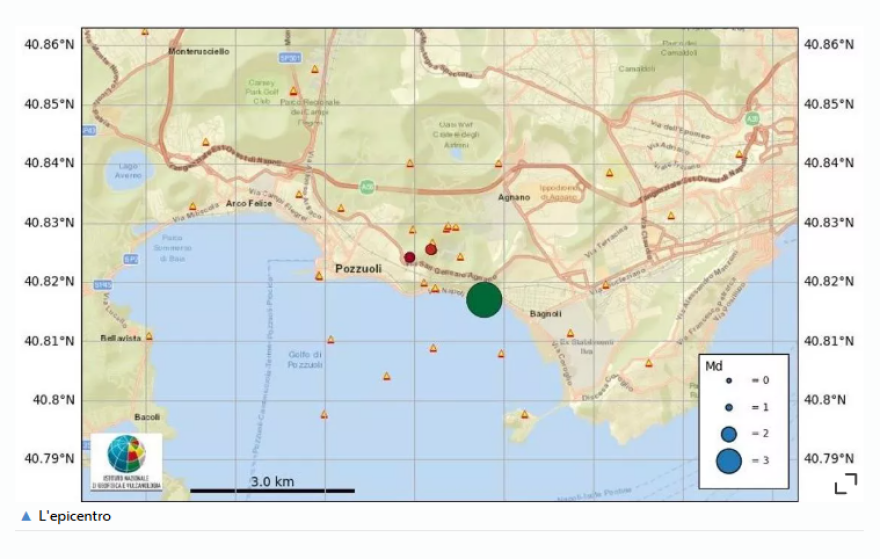 Σεισμός τώρα 4 Ρίχτερ στη Νάπολη της Ιταλίας
