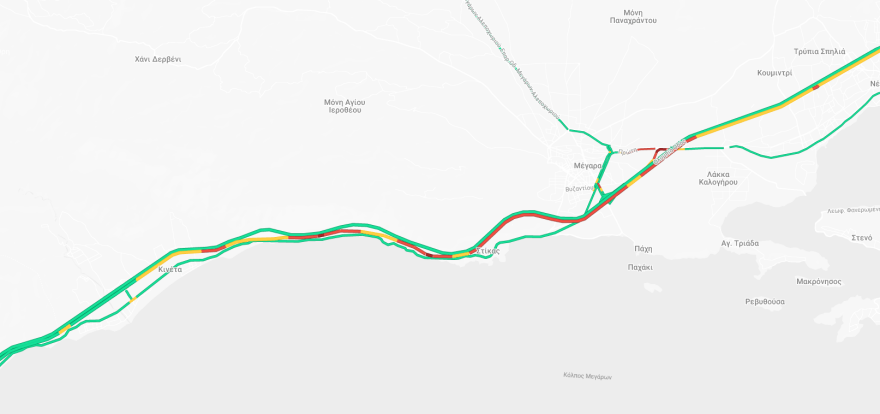 Αυξημένη η κίνηση στην Αθηνών - Κορίνθου στο ρεύμα προς Αθήνα, στο κόκκινο και η Αττική Οδός -  Επιστρέφουν οι εκδρομείς