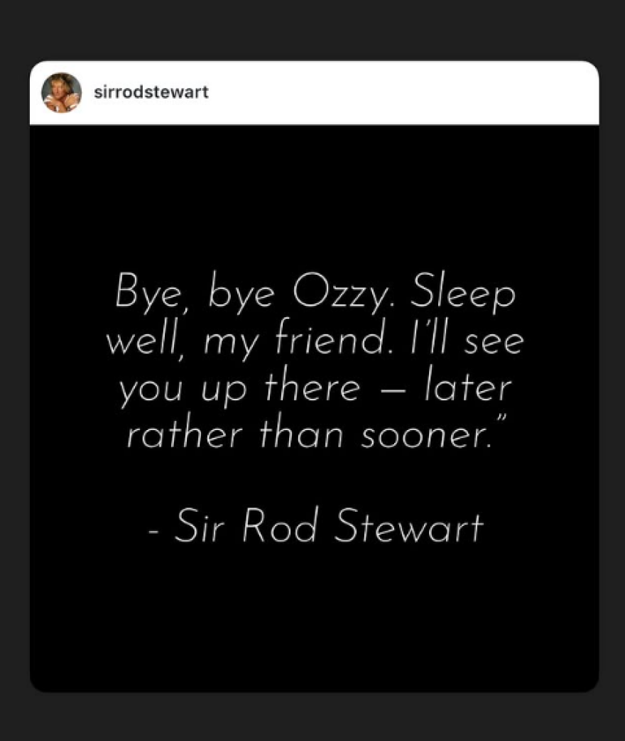 Αντίο στον Όζι Όσμπορν: Θρύλοι της μουσικής, ηθοποιοί και η Άστον Βίλα αποχαιρετούν τον «πρίγκιπα του σκότους»