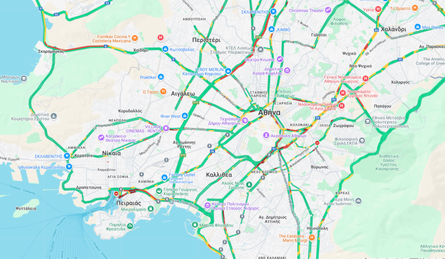 Κίνηση στους δρόμους τώρα live: Μποτιλιάρισμα στο λιμάνι του Πειραιά, αναχωρούν κατά κύματα οι αδειούχοι - Καθυστερήσεις σε Κηφισό, κέντρο και Σκαραμαγκά
