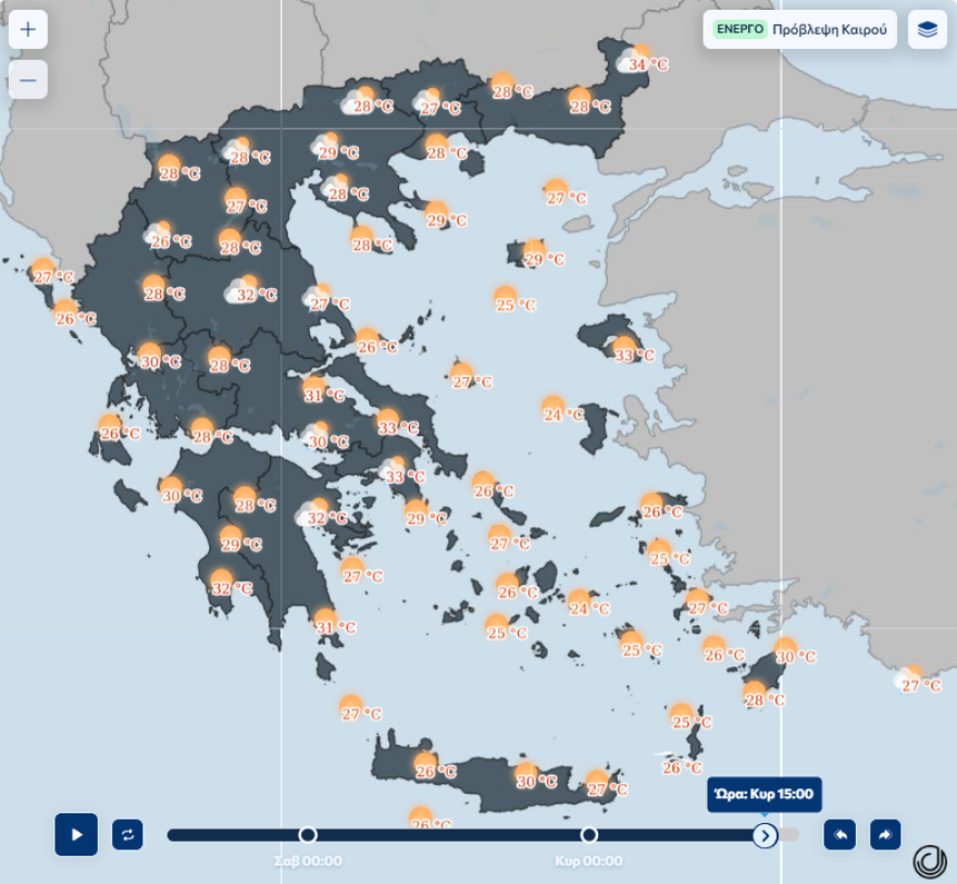 Με δύο πρόσωπα ο καιρός από την ερχόμενη εβδομάδα - Καταιγίδες ξανά στα βόρεια, 37άρια στην υπόλοιπη χώρα