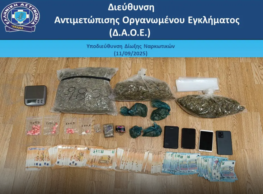 Δύο συλλήψεις για διακίνηση ναρκωτικών στην Νοτιοανατολική Αττική - Κατασχέθηκε κάνναβη και κοκαΐνη