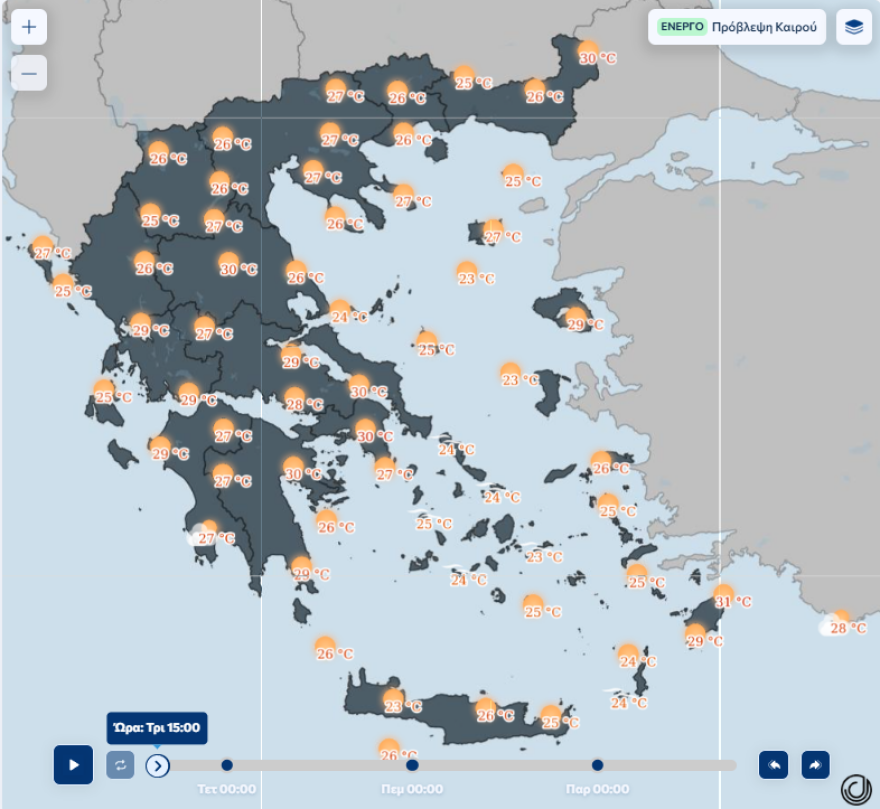 Έρχονται ισχυροί άνεμοι έως και 8 μποφόρ, μέχρι πότε θα πάει ο καιρός χωρίς βροχές