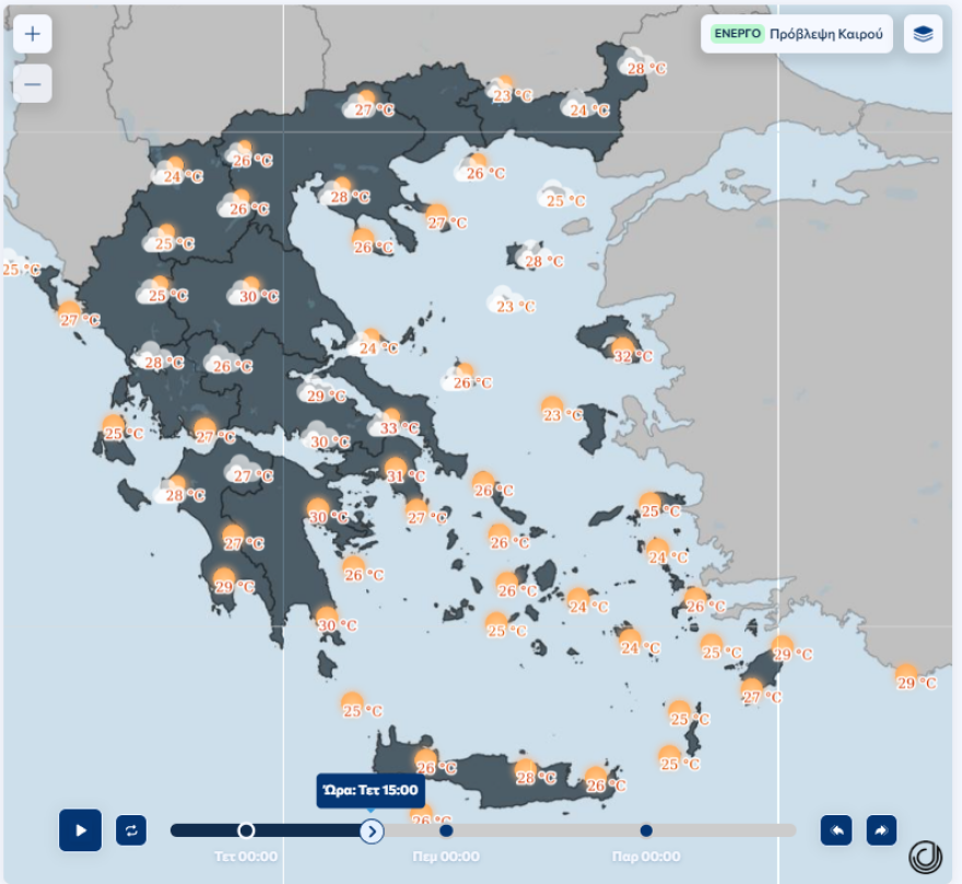 Έρχονται ισχυροί άνεμοι έως και 8 μποφόρ, μέχρι πότε θα πάει ο καιρός χωρίς βροχές