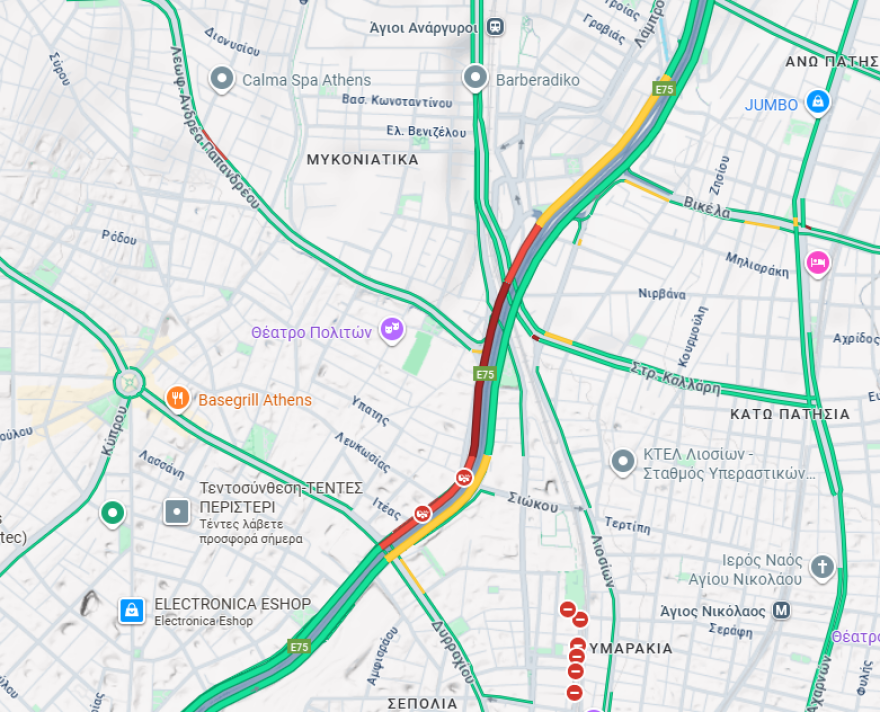 Τροχαίο στη λεωφόρο Κηφισού - Αποκαταστάθηκε η κυκλοφορία των οχημάτων