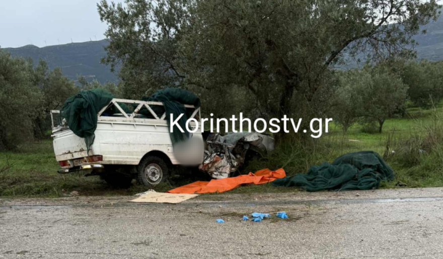 Νεκρός νεαρός σε τροχαίο στην Κορινθία - Το αγροτικό του καρφώθηκε σε ελιά