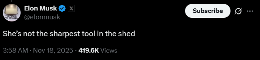 Ο Έλον Μασκ απαντά στην Μπίλι Άιλις μετά τον χαρακτηρισμό «άθλιος»: Δεν είναι και η πιο έξυπνη