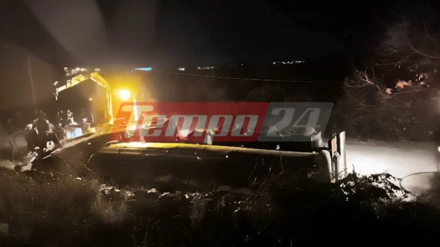 Νεκρός ο οδηγός νταλίκας που ανετράπη στην Άρτα, βίντεο