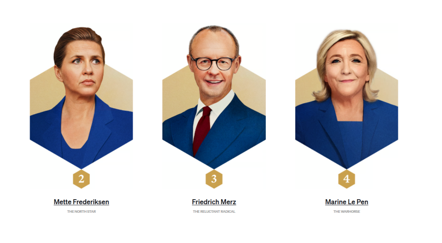 Ο Τραμπ στην κορυφή της λίστας Politico με τους 28 πιο ισχυρούς στην Ευρώπη, στην πρώτη πεντάδα η Λεπέν και ο Πούτιν