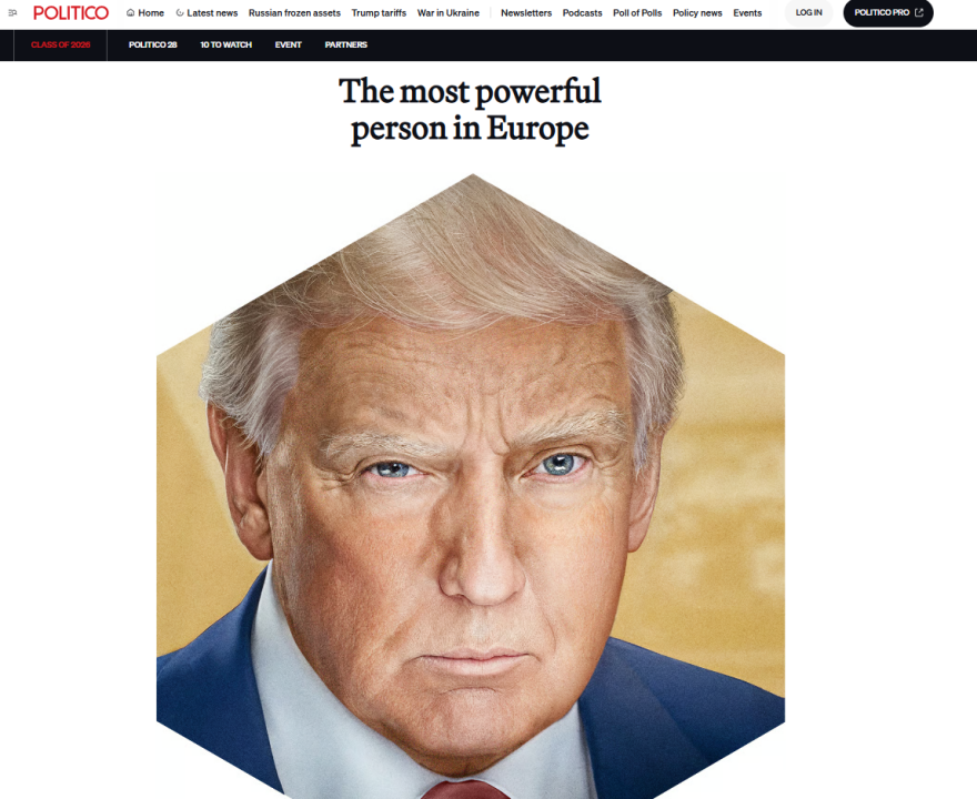 Ο Τραμπ στην κορυφή της λίστας Politico με τους 28 πιο ισχυρούς στην Ευρώπη, στην πρώτη πεντάδα η Λεπέν και ο Πούτιν
