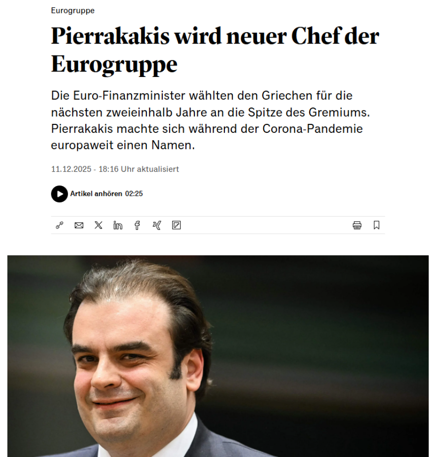 Απόδραση της Ελλάδας από το παρελθόν της χρεοκοπίας και των μνημονίων  είναι η εκλογή Πιερρακάκη, λένε τα διεθνή ΜΜΕ 
