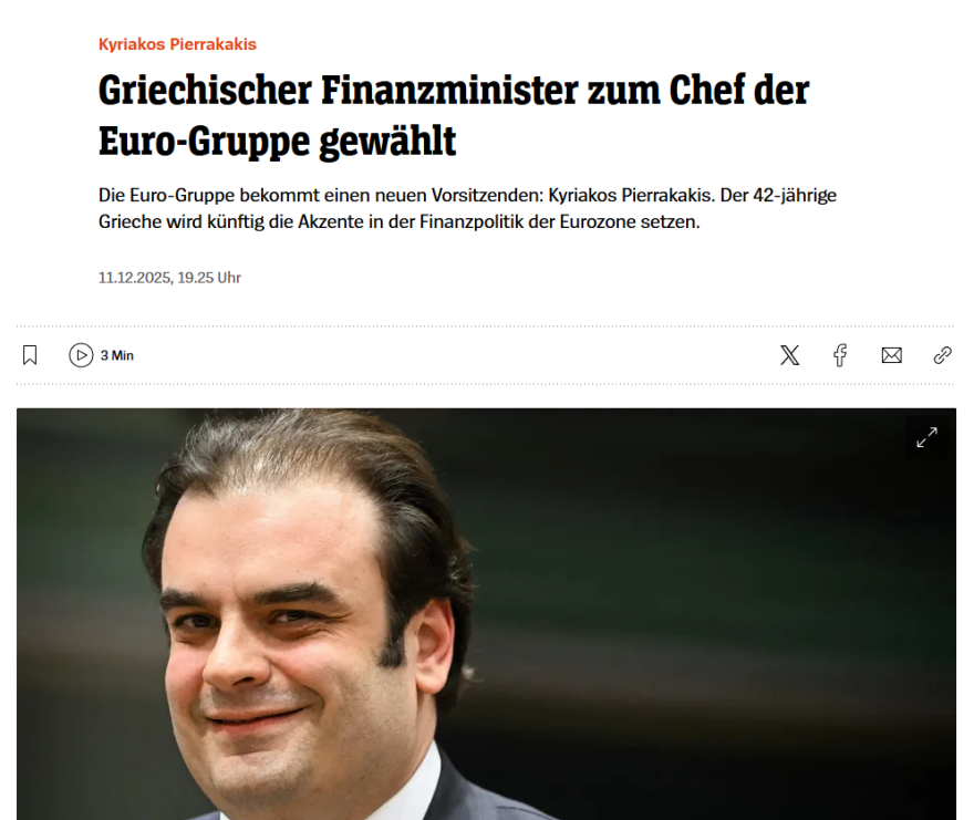 Απόδραση της Ελλάδας από το παρελθόν της χρεοκοπίας και των μνημονίων  είναι η εκλογή Πιερρακάκη, λένε τα διεθνή ΜΜΕ 
