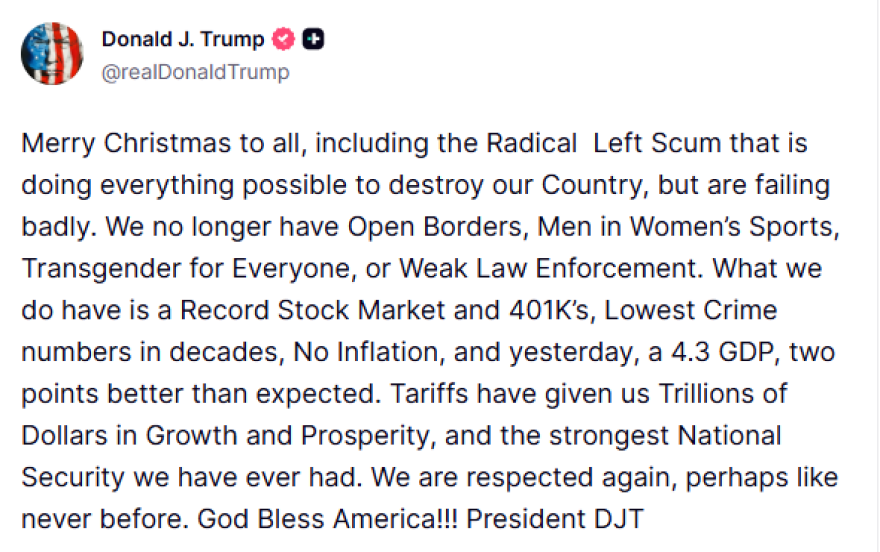 Πώς ο Τραμπ «παρακολούθησε» το ταξίδι του Άγιου Βασίλη: Τι είπε τηλεφωνικώς στα παιδιά, δείτε βίντεο