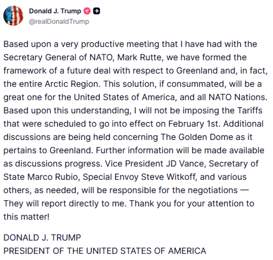 Ο Τραμπ ανακοίνωσε συμφωνία για Γροιλανδία και Αρκτική: Για πάντα η συνεργασία σε Χρυσό Θόλο και ορυκτά, δείτε βίντεο