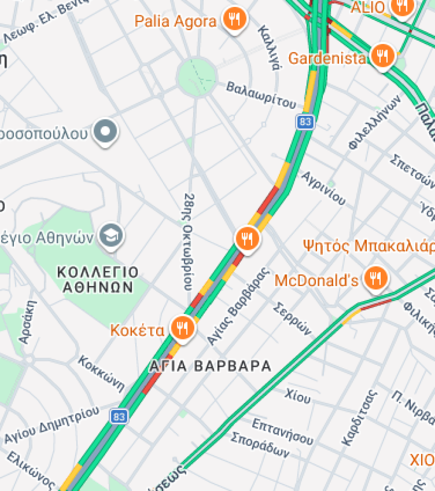 Τροχαίο στην Κηφισίας, σύγκρουση ΙΧ με μοτοσικλέτα