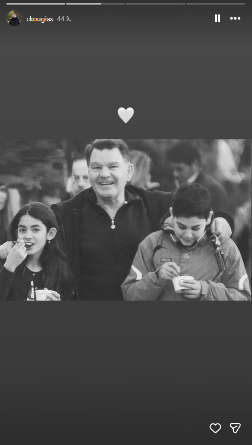 Ο Χρίστος Κούγιας δημοσίευσε οικογενειακές φωτογραφίες για τη συμπλήρωση ενός χρόνου από τον θάνατο του πατέρα του