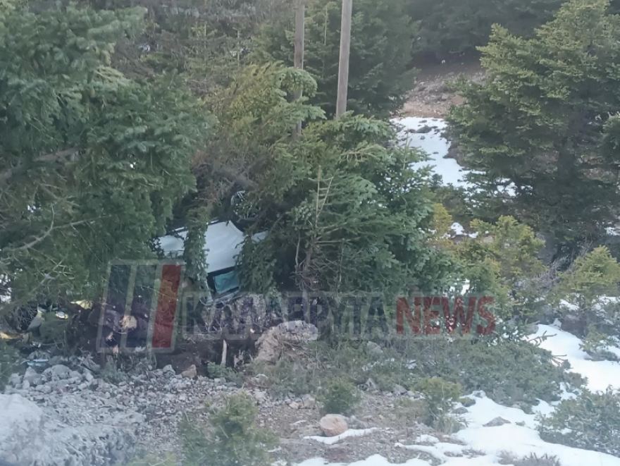 Αυτοκίνητο διαλύθηκε μετά από πρόσκρουση σε δέντρο στα Καλάβρυτα, σώθηκε η οδηγός, δείτε φωτογραφίες