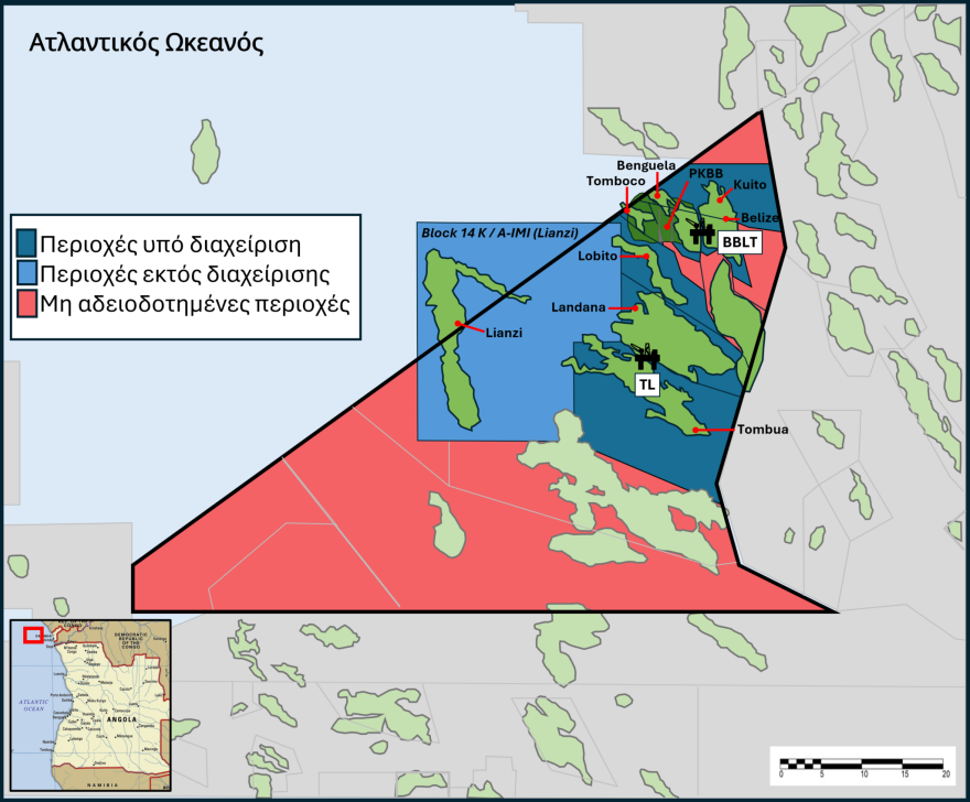 Στρατηγική είσοδος της Energean στην Αγκόλα με εξαγορά των ποσοστών της Chevron σε δύο θαλάσσια blocks