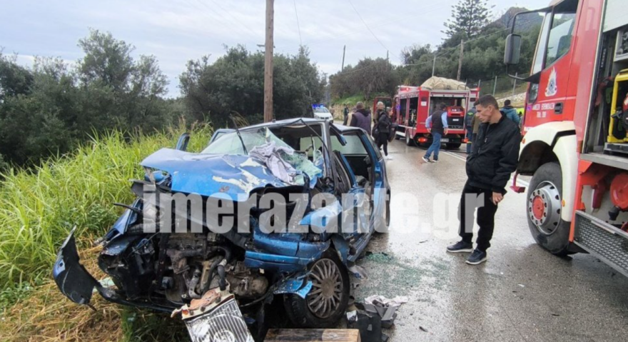 Λεωφορείο με επτά μαθητές στη Ζάκυνθο εξετράπη της πορείας του μετά από σύγκρουση με ΙΧ, βίντεο και φωτογραφίες