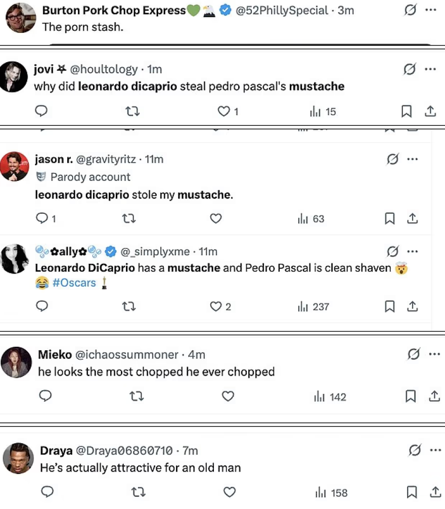 Λεονάρντο Ντι Κάπριο: Τα σχόλια για το μουστάκι του στα Όσκαρ 2026 - Φαίνεται τόσο σeξι, γράφουν