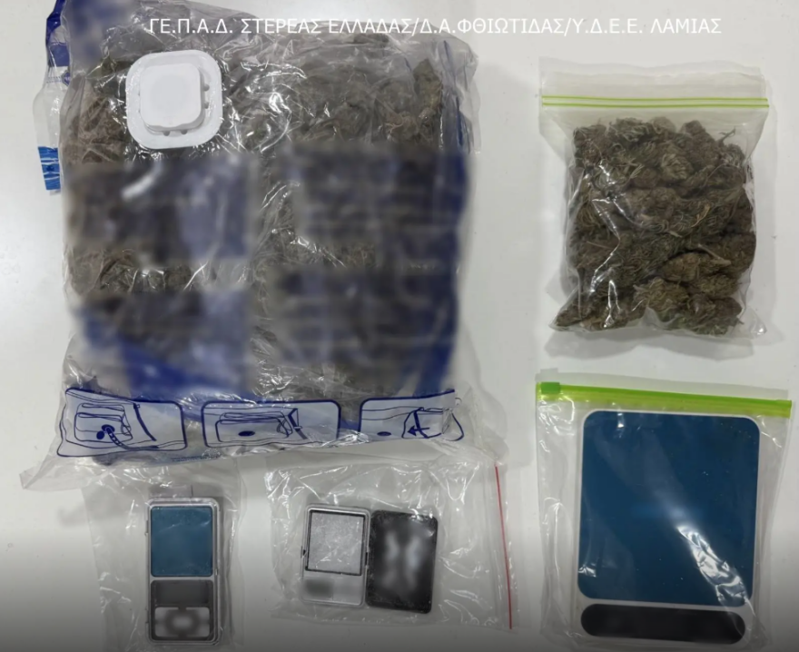 Δύο συλλήψεις στη Λαμία για ναρκωτικά και όπλα: Κατασχέθηκαν κοκαΐνη, όπλα και 6.250 ευρώ, δείτε φωτογραφίες